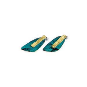 PENDIENTES LÁGRIMA PÁTINA