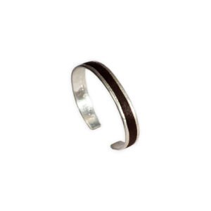PULSERA PLATA Y PIEL